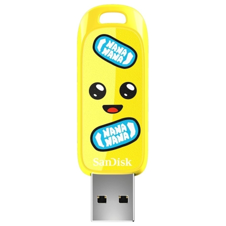 Sandisk USB 3.2,Ingot Type-A,130MB/s,Fortnite Peely Edition,4x6 Box with Window,Global