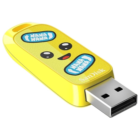 Sandisk USB 3.2,Ingot Type-A,130MB/s,Fortnite Peely Edition,4x6 Box with Windowr,Global