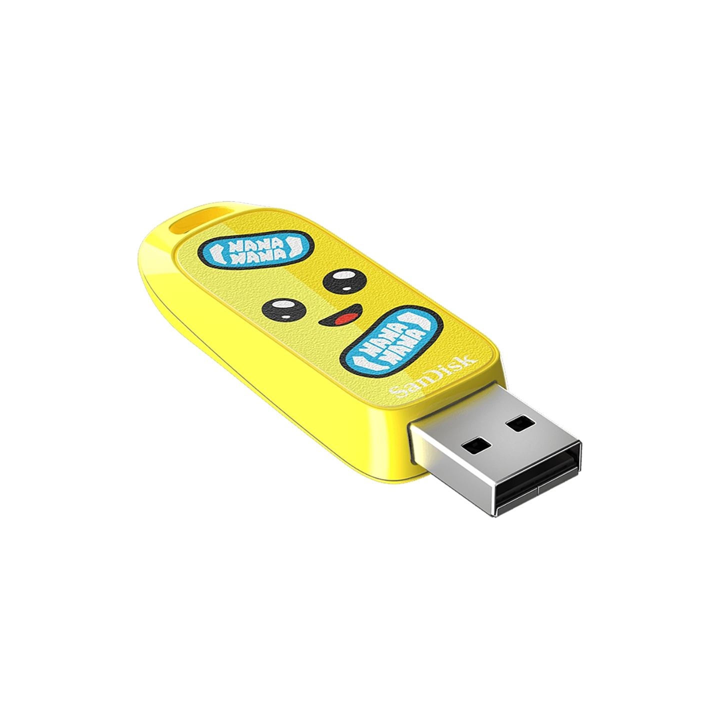 Sandisk USB 3.2,Ingot Type-A,130MB/s,Fortnite Peely Edition,4x6 Box with Windowr,Global