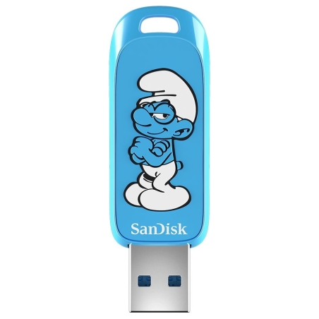 Sandisk USB 3.2,Ingot Type-A,130MB/s,Brainy Smurf Edition,4x6 Blister,Global