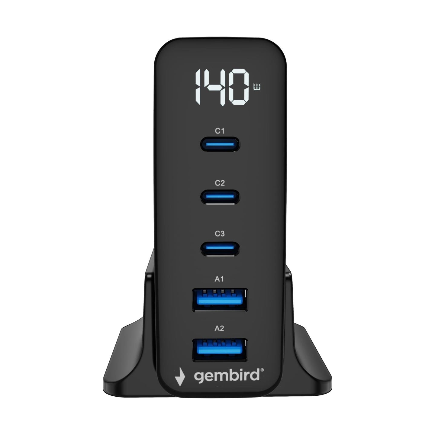 Gembird 5-port 140 W GaN USB fast charg