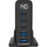 Gembird 5-port 140 W GaN USB fast charg