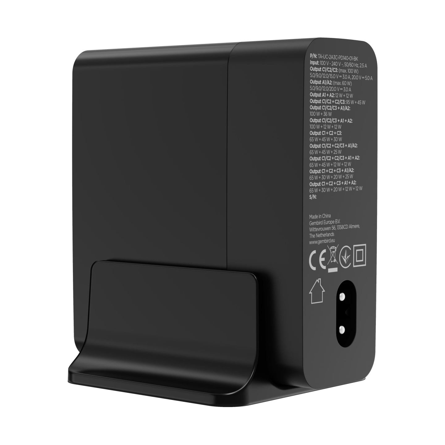Gembird 5-port 140 W GaN USB fast charg