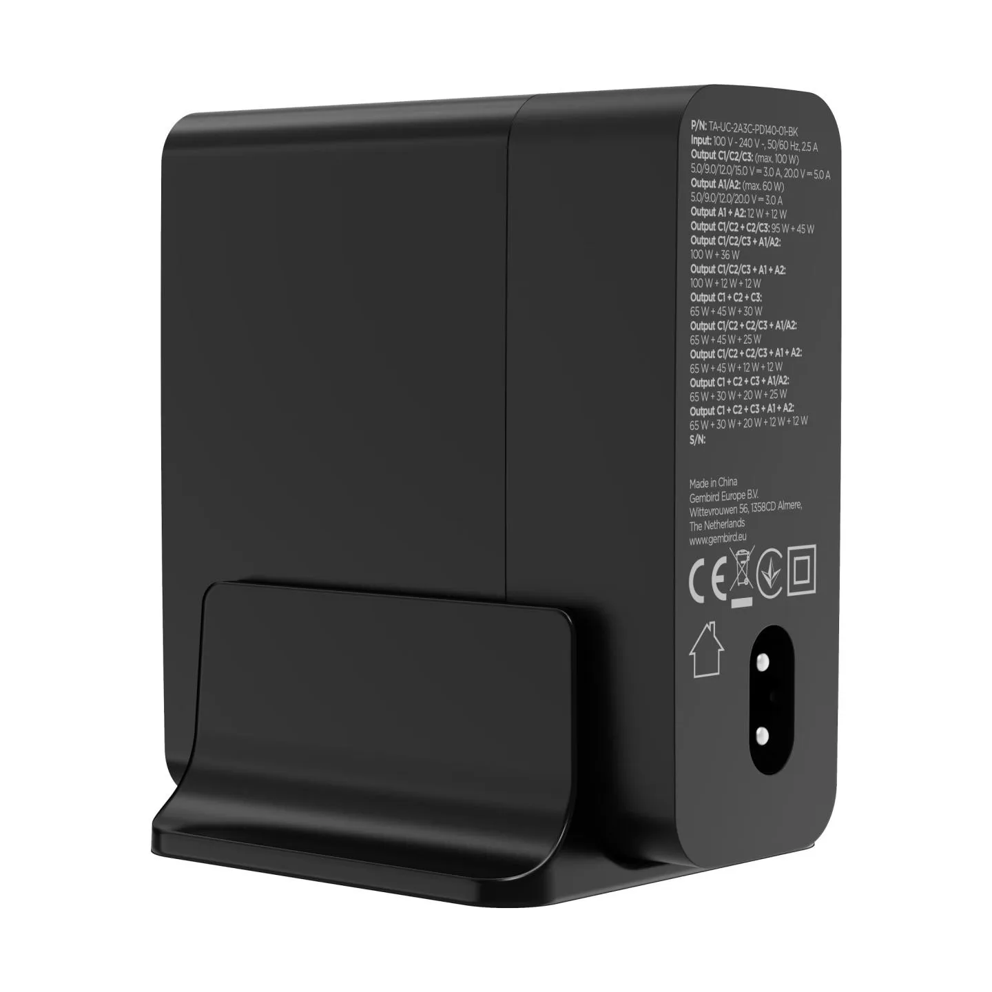 Gembird 5-port 140 W GaN USB fast charg