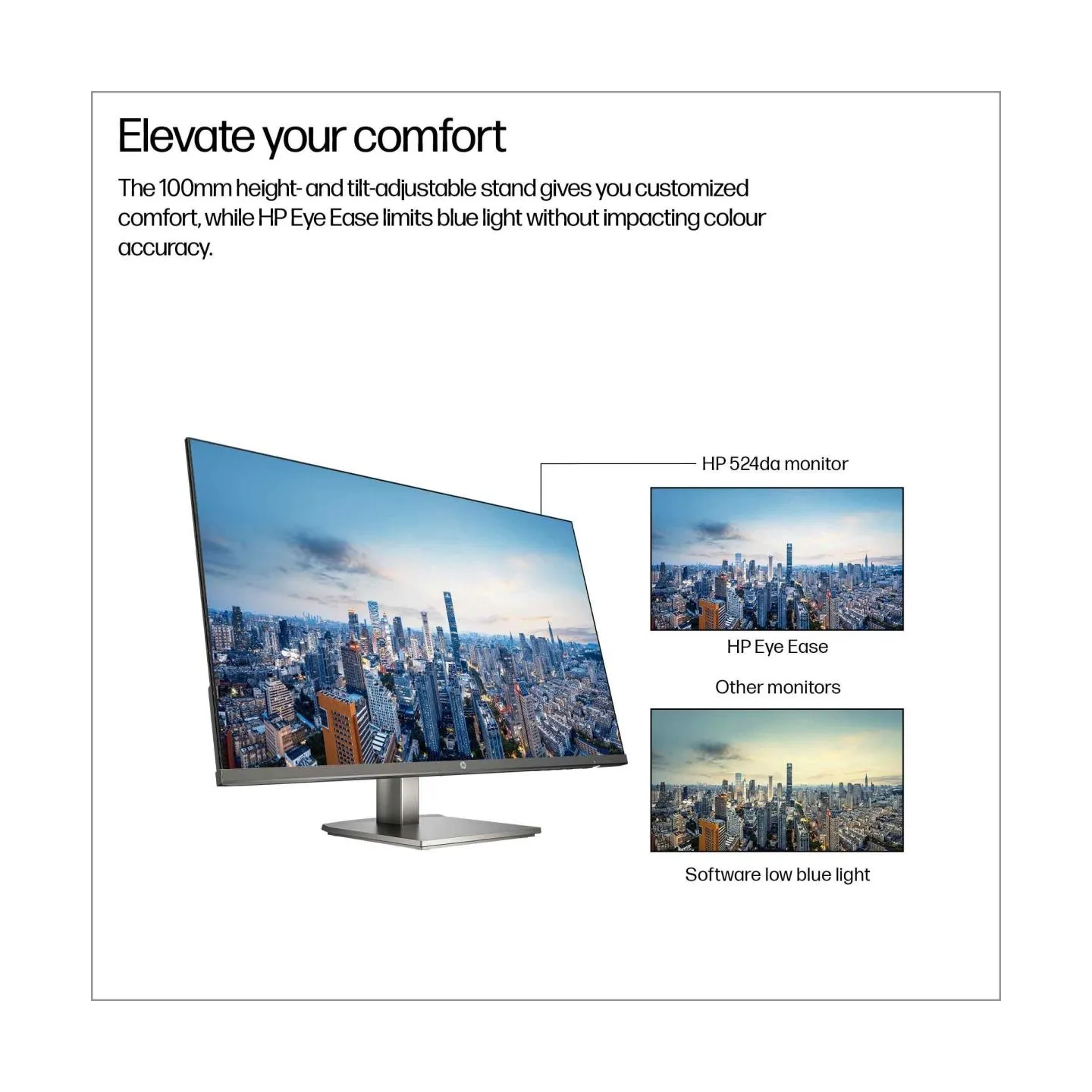HP LCD Monitor|HP|23.8 "|1920 x 1080 pixels|Full HD|Native aspect ratio 16:9|LCD|Flat|B11W5AT