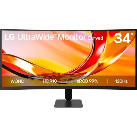 LG LCD Monitor|LG|34 "|3440 x 1440 pixels|UltraWide Quad HD|Native aspect ratio 21:9|LCD|Curved|34U601B-B
