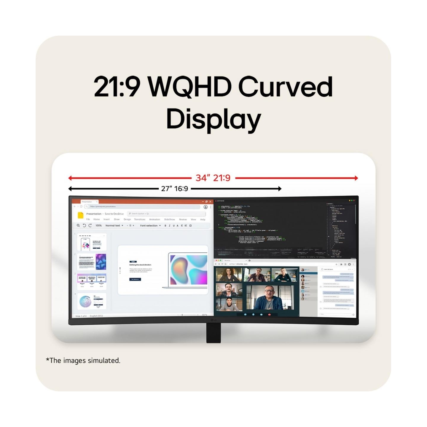 LG LCD Monitor|LG|34 "|3440 x 1440 pixels|UltraWide Quad HD|Native aspect ratio 21:9|LCD|Curved|34U601B-B