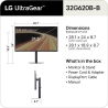 LG LCD Monitor|LG|32 "|2560 x 1440 pixels|Quad HD|Native aspect ratio 16:9|LED|Flat|32G620B-B