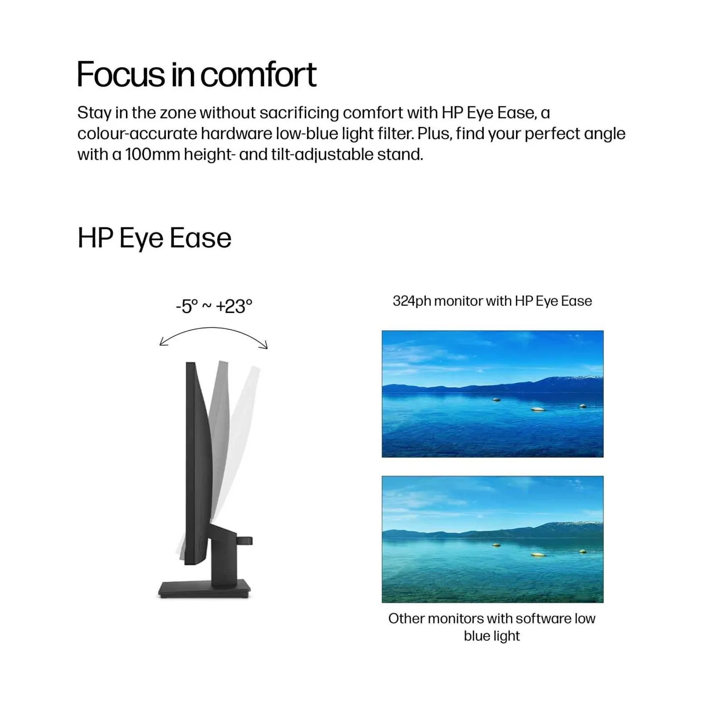 HP LCD Monitor|HP|23.8 "|1920 x 1080 pixels|Full HD|Native aspect ratio 16:9|LCD|Flat|B0BU9UT