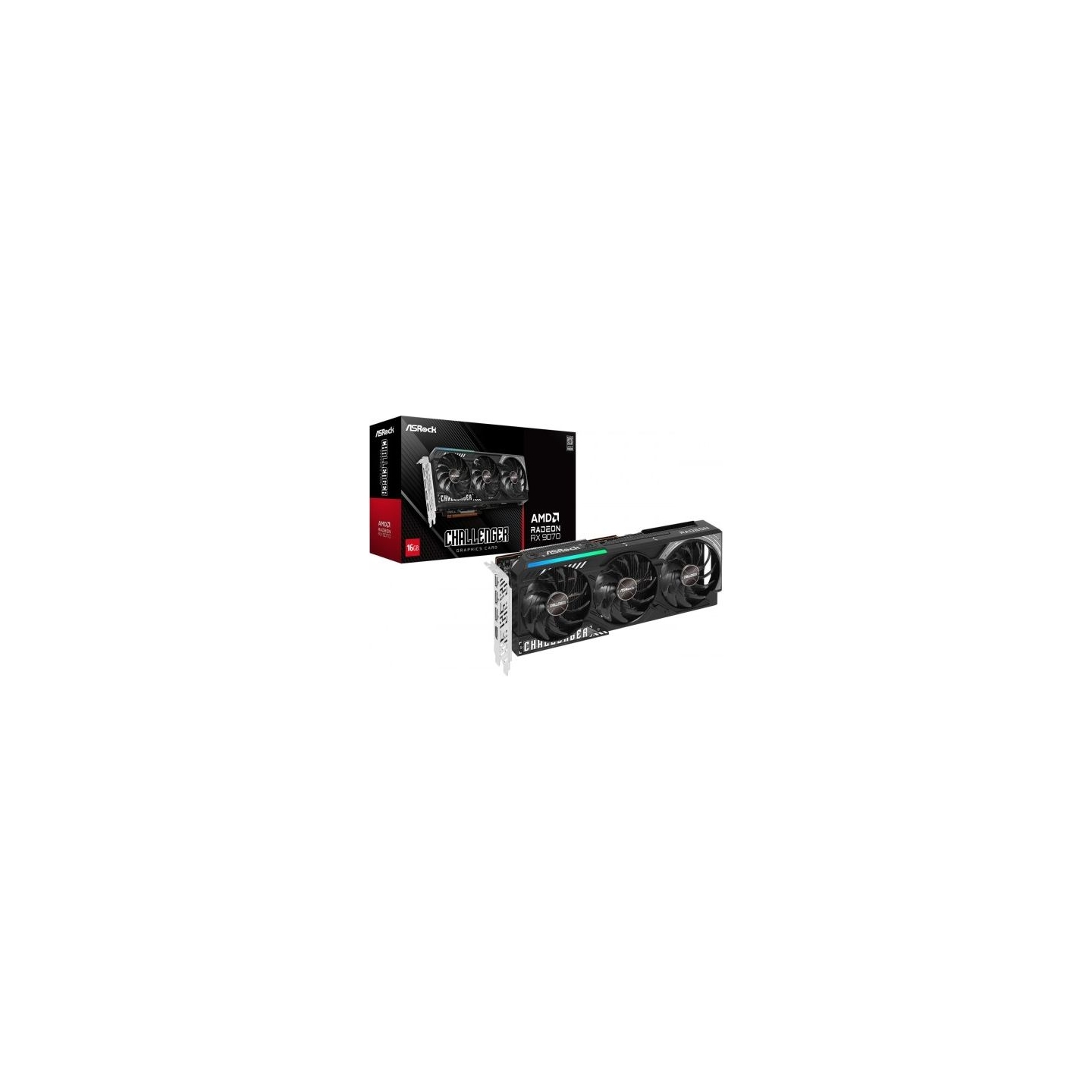 Asrock Graphics card Radeon RX 9070 Challenger 16GB