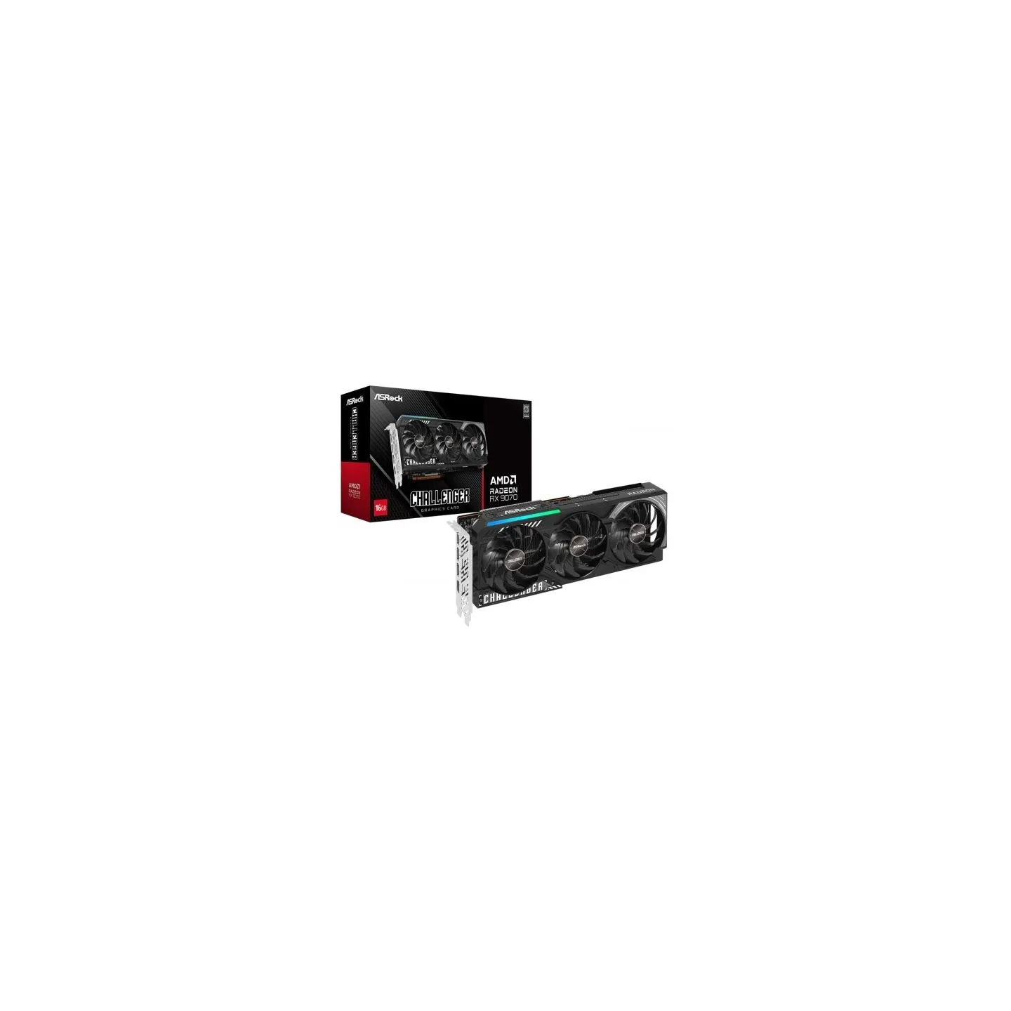 Asrock Graphics card Radeon RX 9070 Challenger 16GB