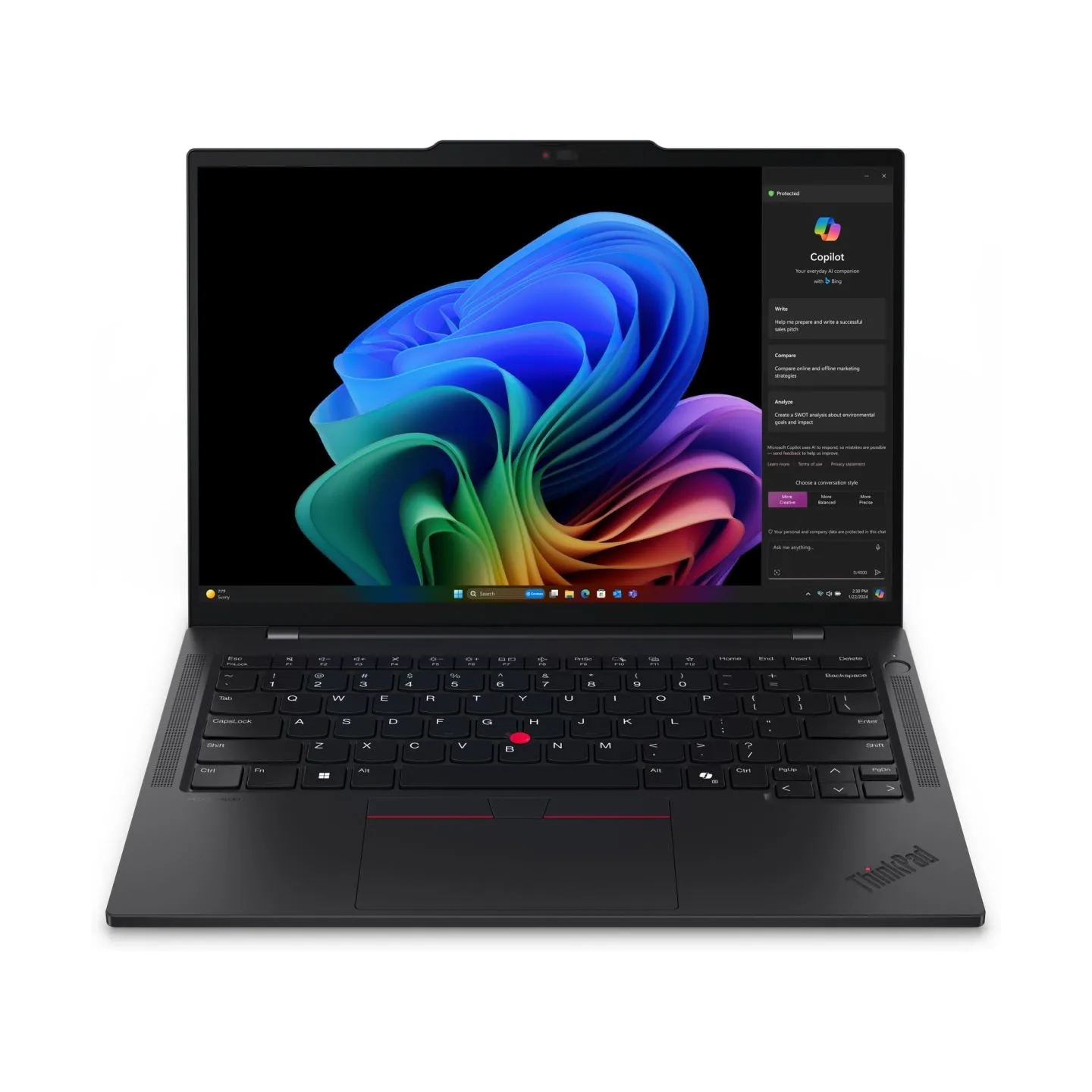 Lenovo ThinkPad T14s Gen 6 Snapdragon® X Elite X1E-78-100 512GB SSD 32GB 14" (1920x1200) TOUCHSCREEN WIN11 Pro BLACK Backlit Key