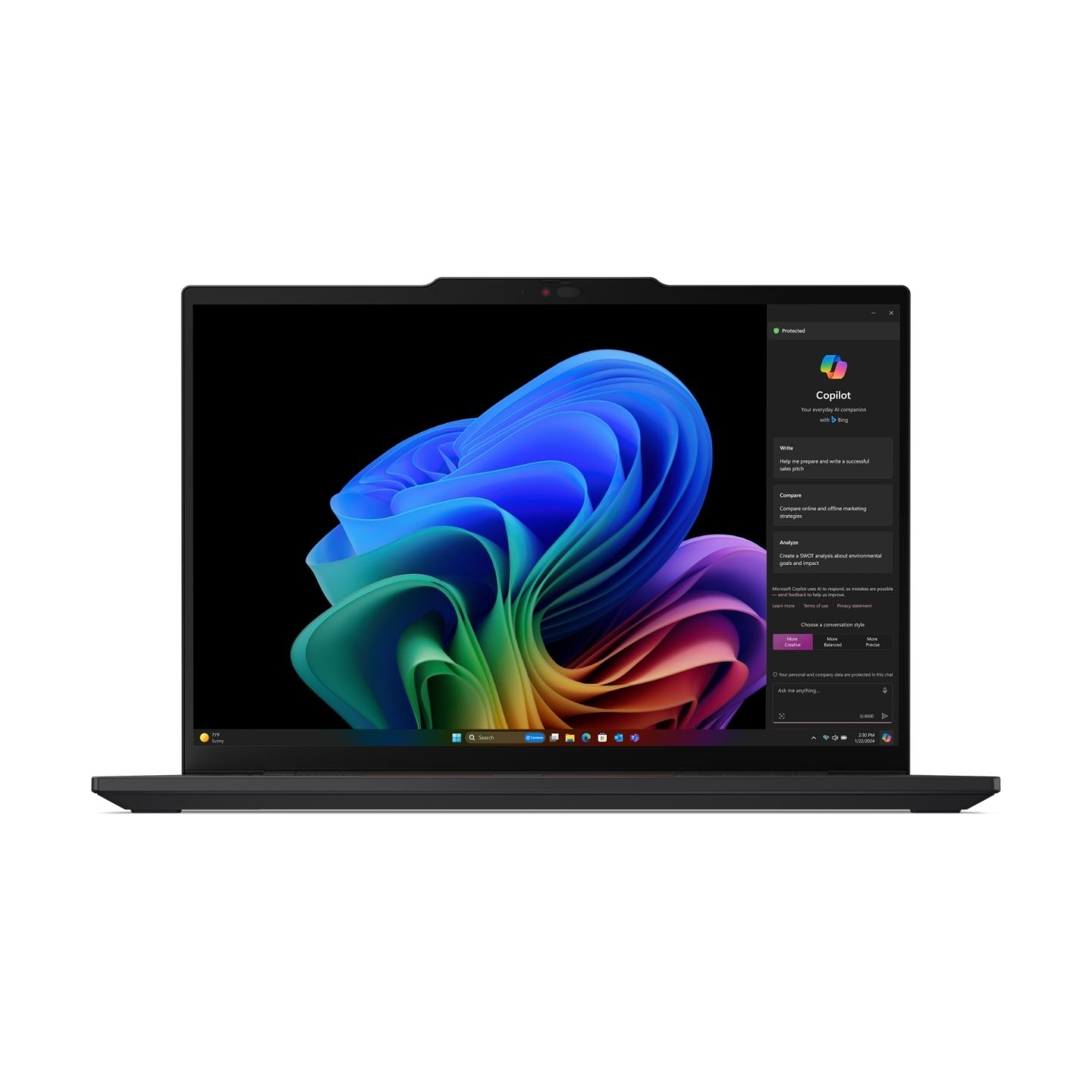 Lenovo ThinkPad T14s Gen 6 Snapdragon® X Elite X1E-78-100 512GB SSD 32GB 14" (1920x1200) TOUCHSCREEN WIN11 Pro BLACK Backlit Key