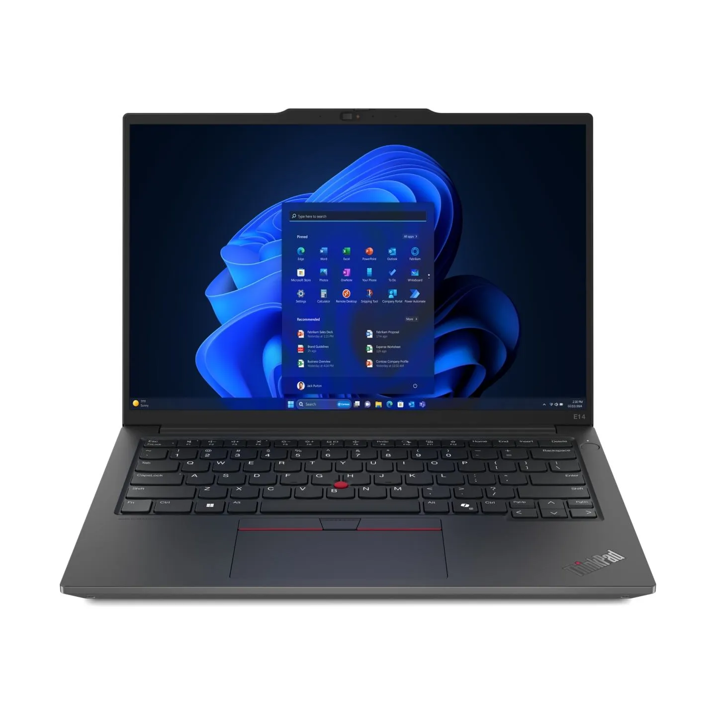 Lenovo ThinkPad E14 Gen 6 Ryzen™ 5 7535U 256GB SSD 16GB 14" WUXGA (1920x1200) IPS WIN11 Pro BLACK Backlit Keyboard FP Reader 1YW