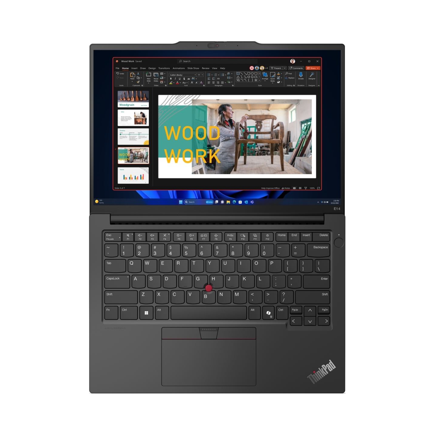 Lenovo ThinkPad E14 Gen 6 Ryzen™ 5 7535U 256GB SSD 16GB 14" WUXGA (1920x1200) IPS WIN11 Pro BLACK Backlit Keyboard FP Reader 1YW