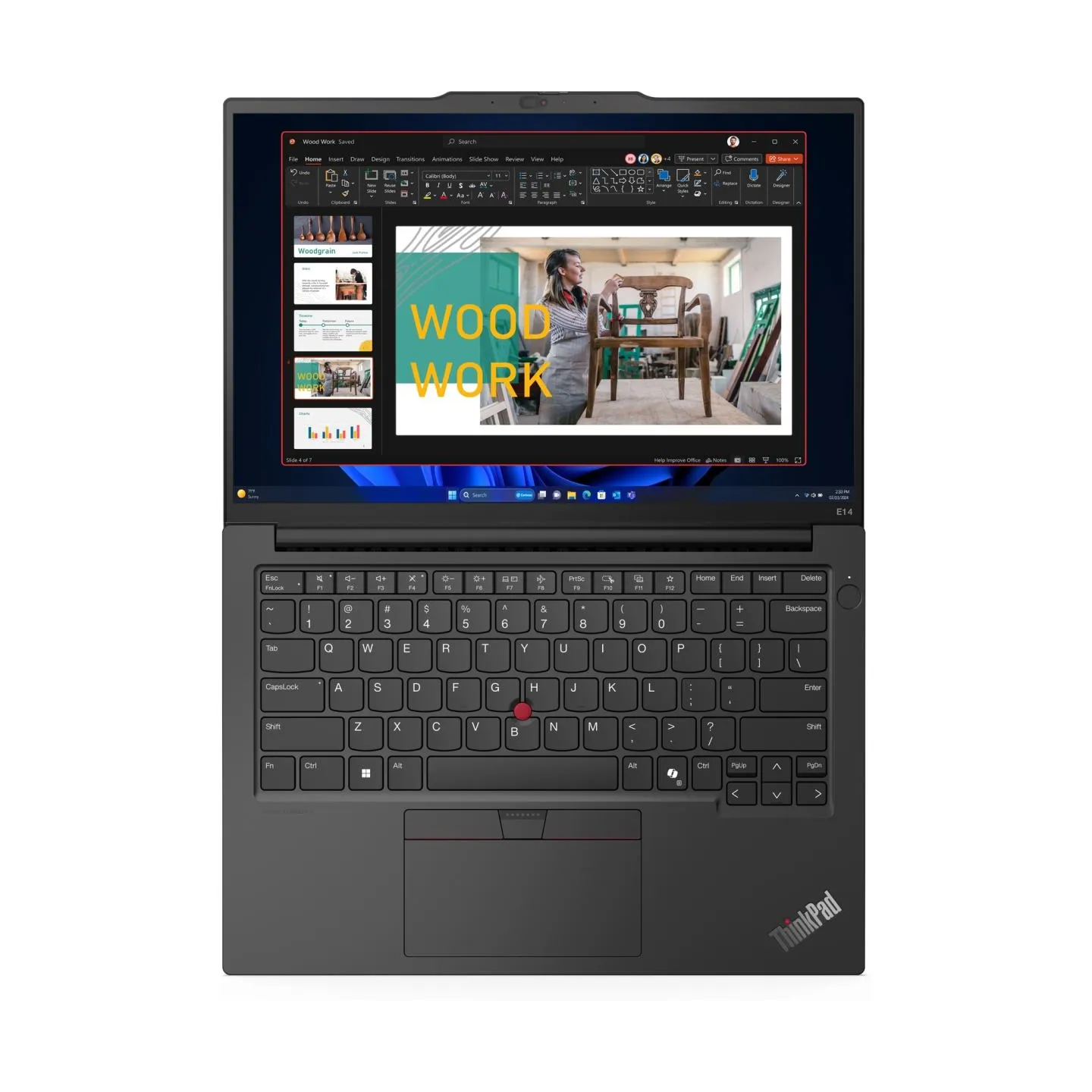 Lenovo ThinkPad E14 Gen 6 Ryzen™ 5 7535U 256GB SSD 16GB 14" WUXGA (1920x1200) IPS WIN11 Pro BLACK Backlit Keyboard FP Reader 1YW