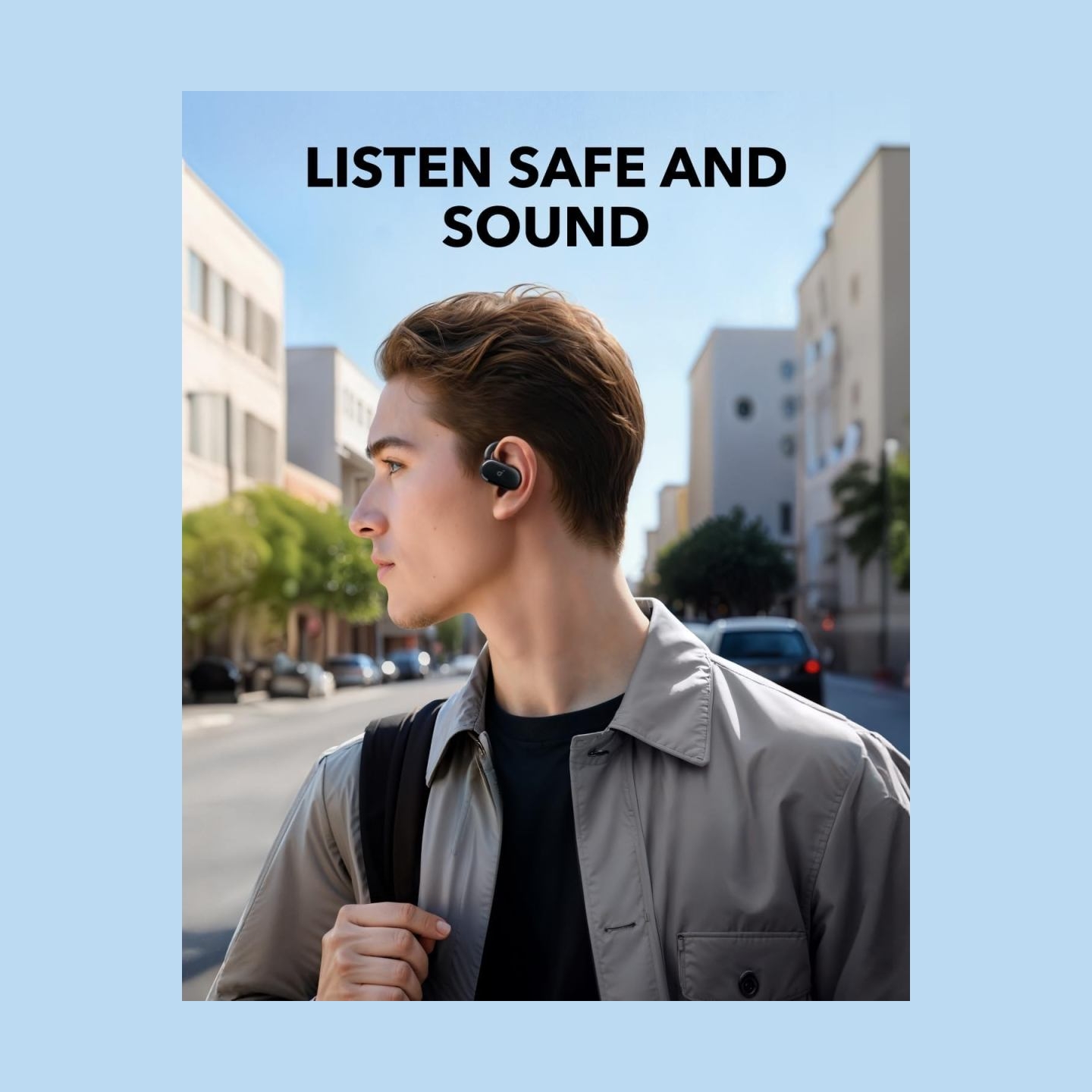 Anker Soundcore | Open-Ear Headphones | V20i | Bluetooth | Open-Ear | Microphone | Black | Wireless