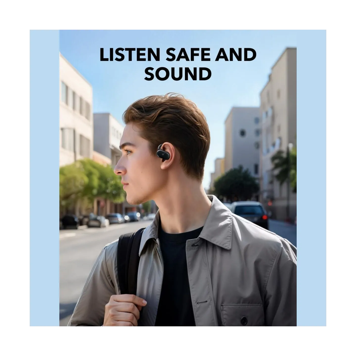 Anker Soundcore | Open-Ear Headphones | V20i | Bluetooth | Open-Ear | Microphone | Black | Wireless