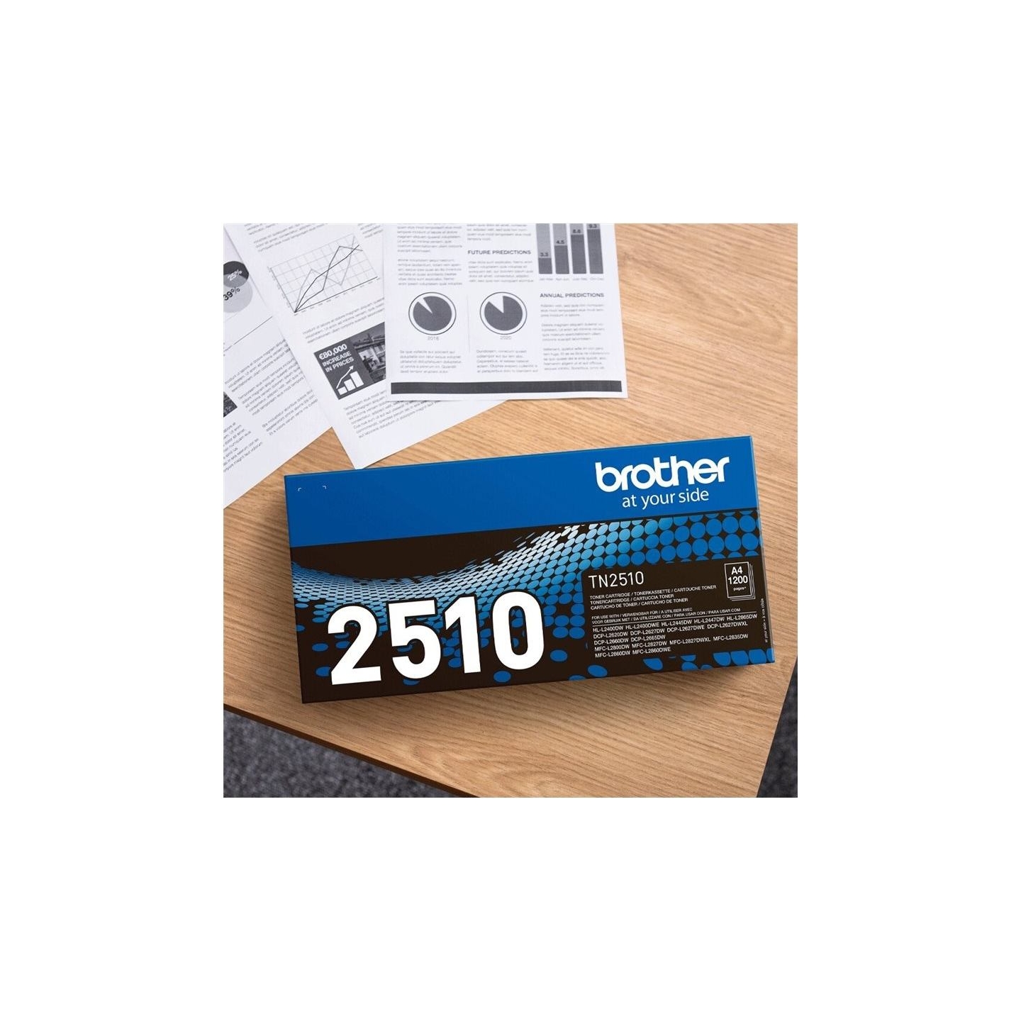 Brother TN2510 TONER BLACK 1200P