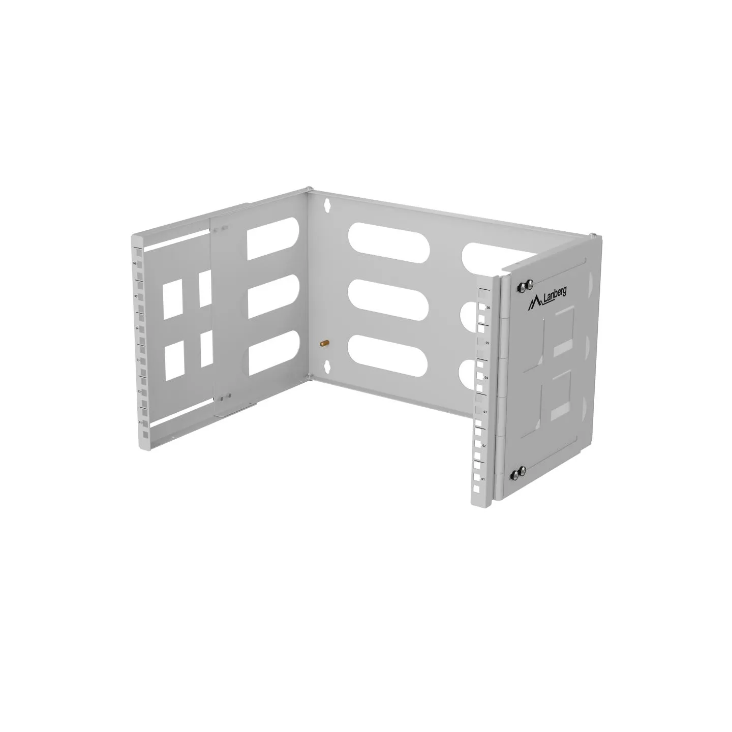 Lanberg Folding Bracket Wall-mount 19" 6U | FB01-5406-10S | Grey