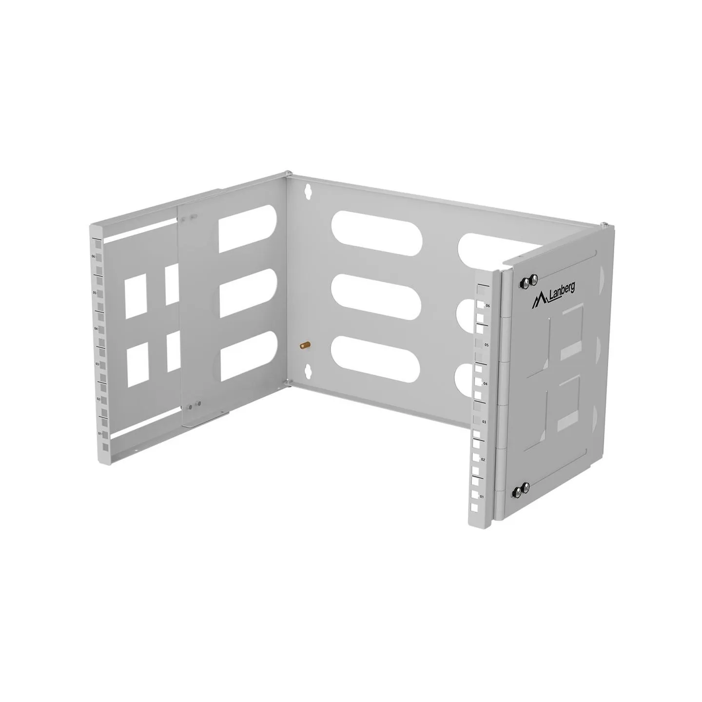 Lanberg Folding Bracket Wall-mount 19" 6U | FB01-5406-10S | Grey