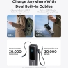 Anker Zolo Powerbank | A1695H11 | 25000 mAh | Built-In USB-C and Retractable Cable) | Grey