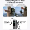 Anker Zolo Powerbank | A1695H11 | 25000 mAh | Built-In USB-C and Retractable Cable) | Grey