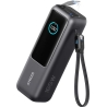 Anker Zolo Powerbank | A1695H11 | 25000 mAh | Built-In USB-C and Retractable Cable) | Grey