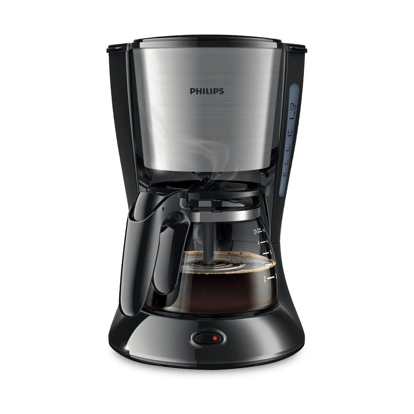 Philips Daily Collection Coffee maker HD7435/20 With glass jug Black & metal / HD7435/20