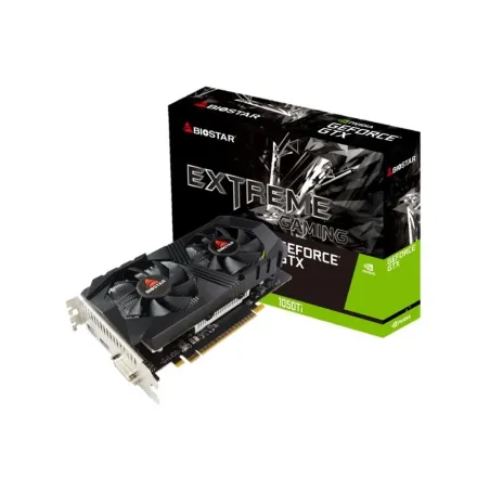 Biostar Graphics Card|BIOSTAR|NVIDIA GeForce GTX 1050 TI|4 GB|GDDR5|128 bit|PCIE 3.0 16x|Memory 7008 MHz|GPU 1291 MHz|Dual Slot 
