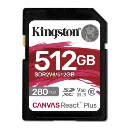 Kingston 512GB Canvas React Plus SDXC