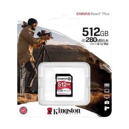 Kingston 512GB Canvas React Plus SDXC