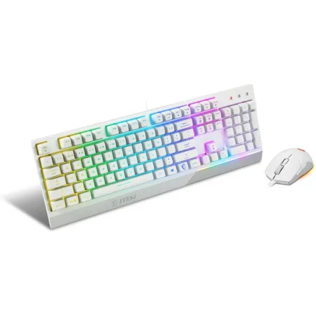 MSI KEYBOARD +MOUSE/VIGOR GK30 COMBO WHITE US MSI