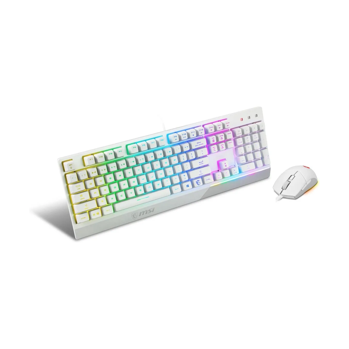 MSI KEYBOARD +MOUSE/VIGOR GK30 COMBO WHITE US MSI