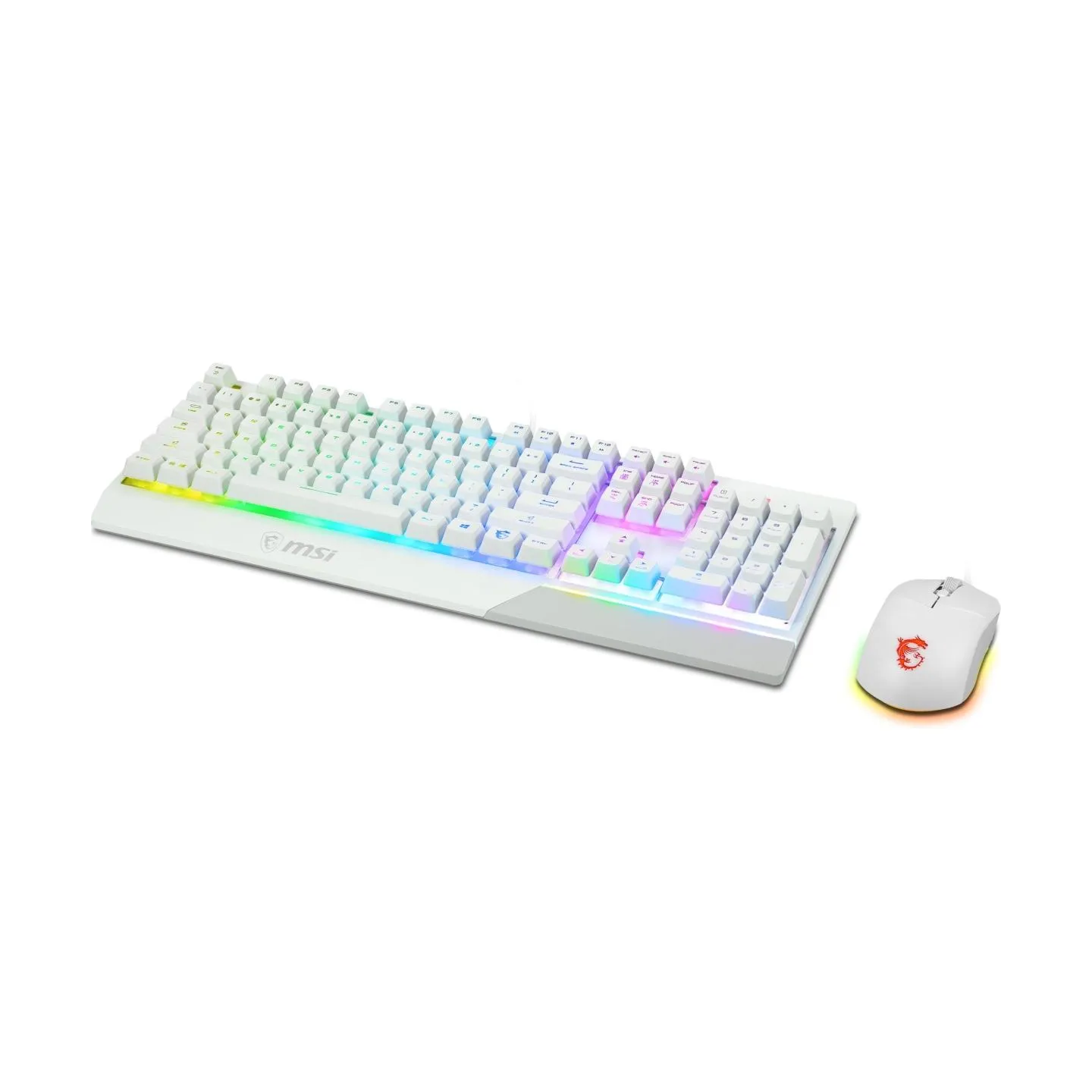 MSI KEYBOARD +MOUSE/VIGOR GK30 COMBO WHITE US MSI