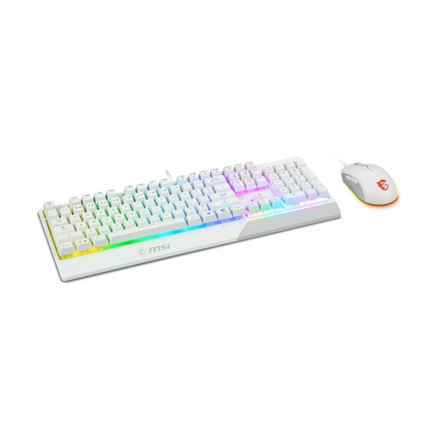 MSI KEYBOARD +MOUSE/VIGOR GK30 COMBO WHITE US MSI