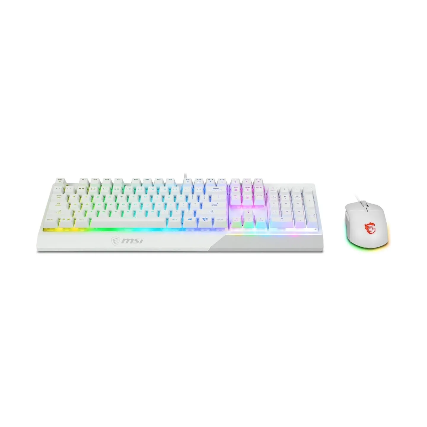 MSI KEYBOARD +MOUSE/VIGOR GK30 COMBO WHITE US MSI