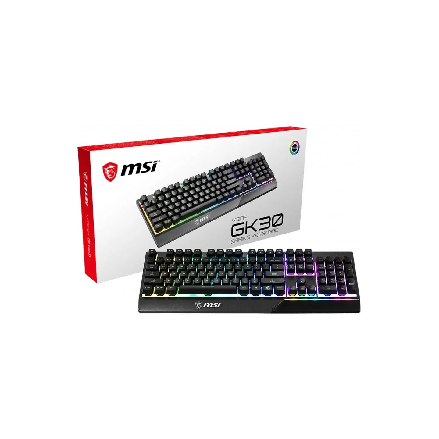 MSI KEYBOARD GAMING BLACK ENG/VIGOR GK30 US MSI