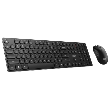 MSI | FORGE K210 | Keyboard and Mouse Set | Wireless | Mouse included | US | Scissor | Black