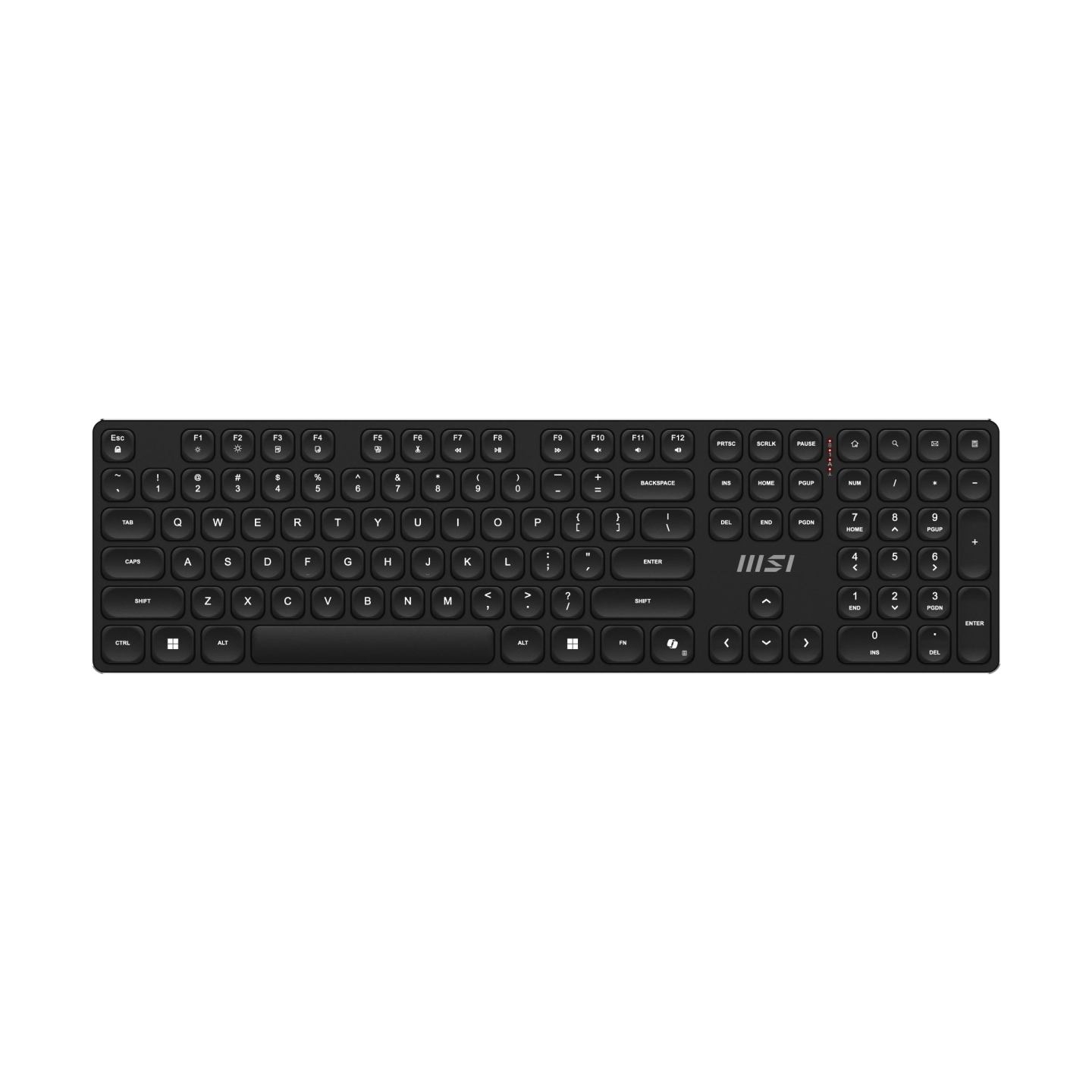 MSI | FORGE K210 | Keyboard and Mouse Set | Wireless | Mouse included | US | Scissor | Black