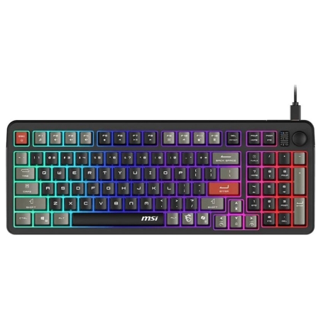 MSI FORGE GK110 US | Gaming keyboard | Wired | US | Membrane | Black