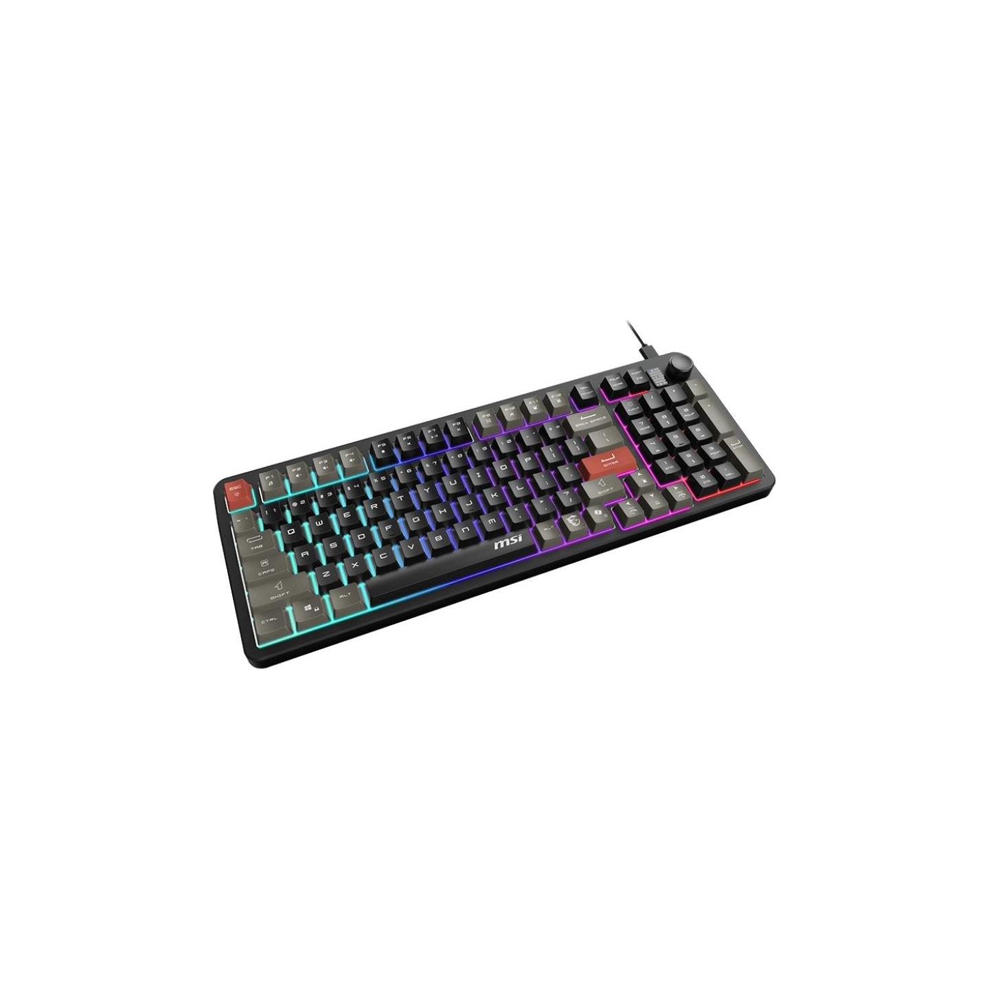 MSI FORGE GK110 US | Gaming keyboard | Wired | US | Membrane | Black