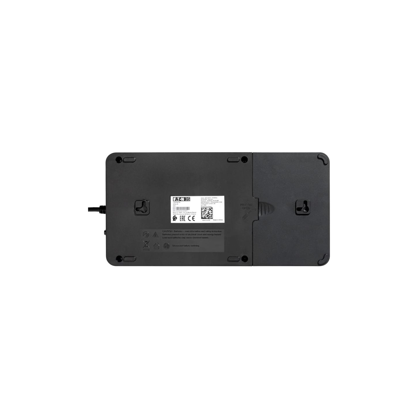 Eaton 3S Gen2 UPS DIN, 450 VA, 270 W, Input: Schuko, Outputs: (3) Schuko, (3) Schuko surge only, Tower | 3S450D