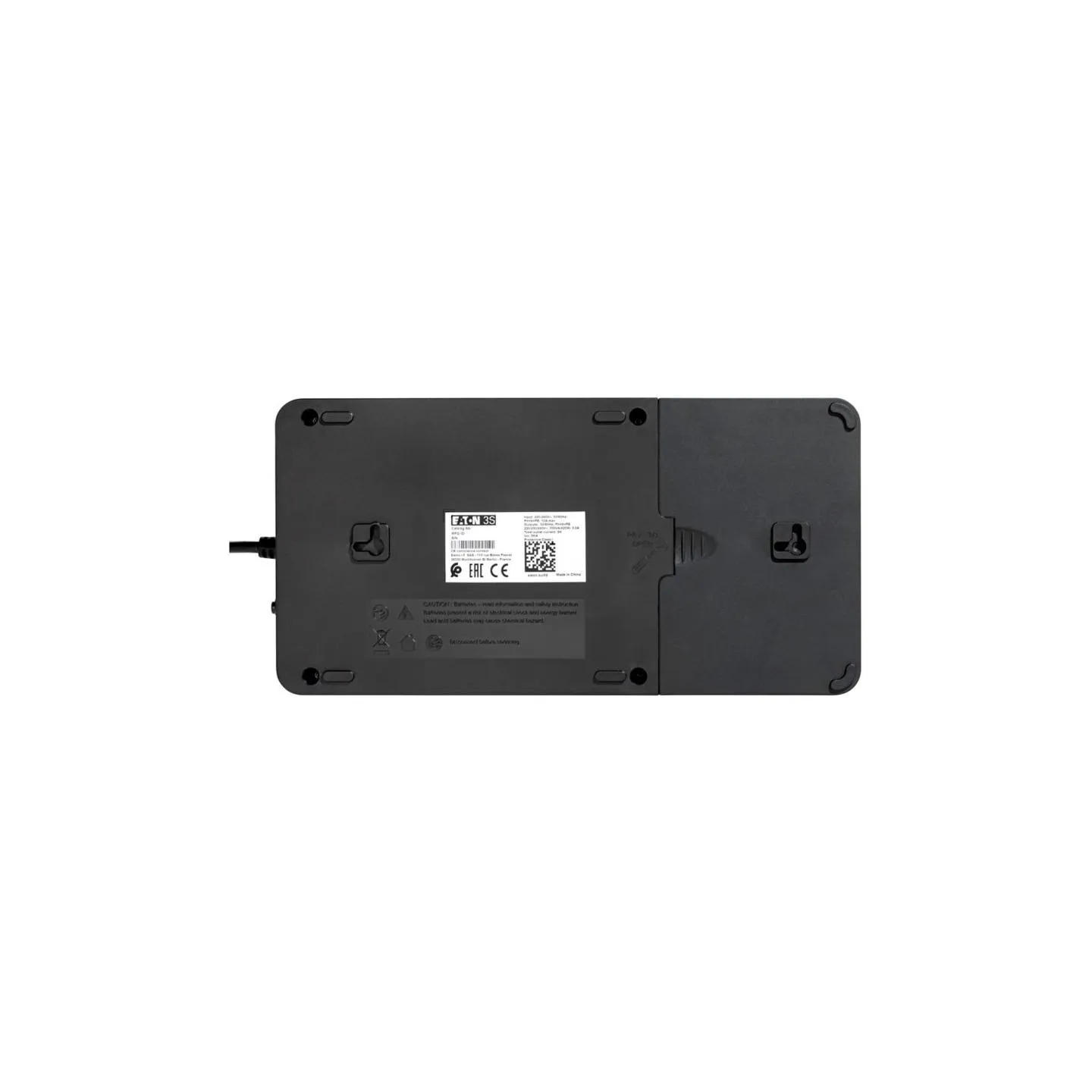 Eaton 3S Gen2 UPS DIN, 450 VA, 270 W, Input: Schuko, Outputs: (3) Schuko, (3) Schuko surge only, Tower | 3S450D