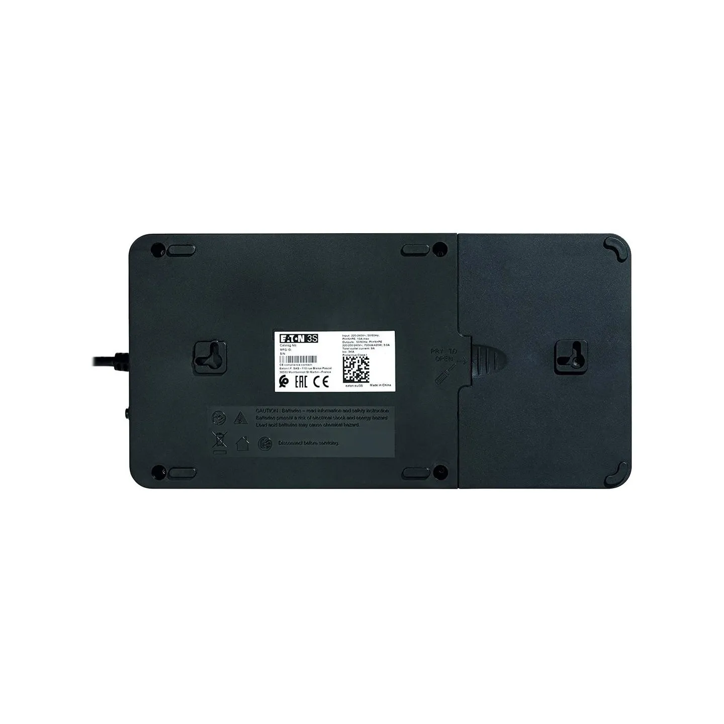 Eaton 3S Gen2 UPS DIN, 450 VA, 270 W, Input: Schuko, Outputs: (3) Schuko, (3) Schuko surge only, Tower | 3S450D