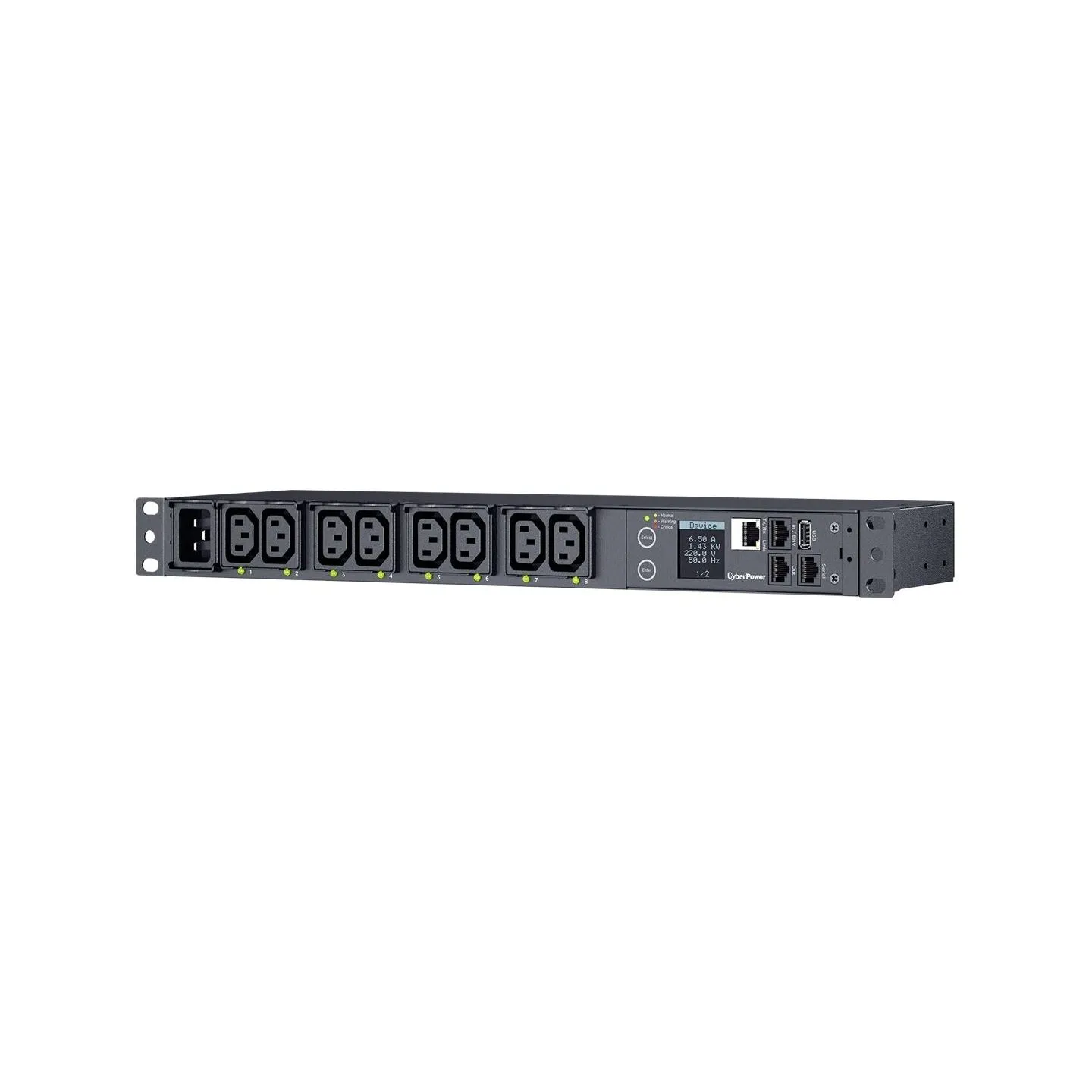 Cyberpower PDU 9 slots, 1U, RACK, C13x8