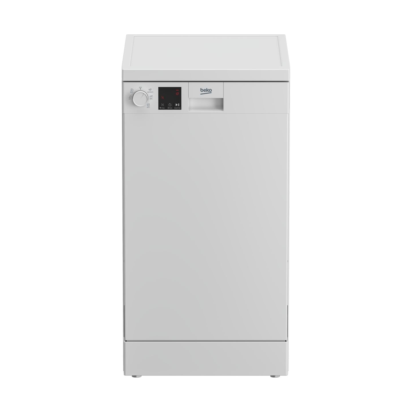 Beko Free standing Dishwasher DVS05024W, Energy class E (old A++), 45 cm, 5 programs, White / DVS05024W