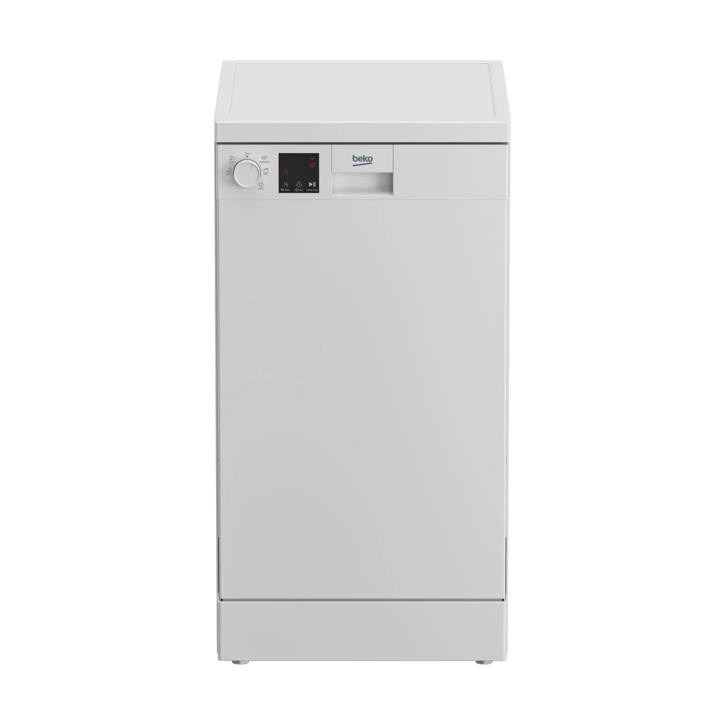 Beko Free standing Dishwasher DVS05024W, Energy class E (old A++), 45 cm, 5 programs, White / DVS05024W