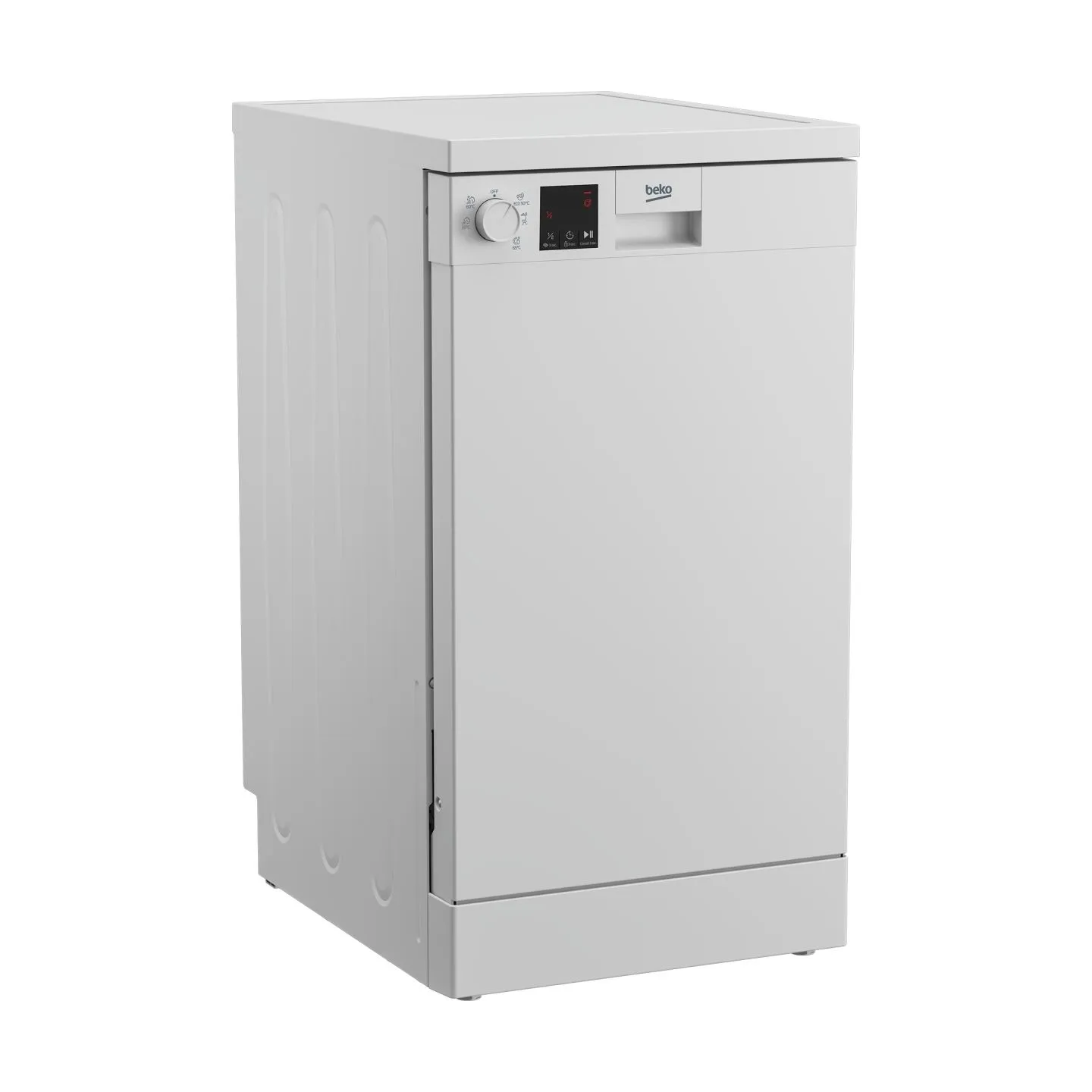 Beko Free standing Dishwasher DVS05024W, Energy class E (old A++), 45 cm, 5 programs, White / DVS05024W