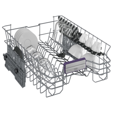 Beko Free standing Dishwasher BDFS26120WQ, Energy class E,  Width 45 cm, 6 programs, Inverter motor, Third drawer, White / BDFS2